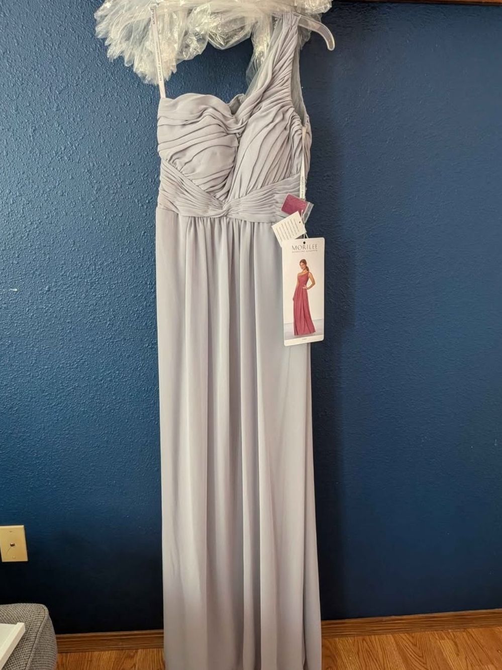 NWT Morilee Bridesmaid Dress - "Dove" Gray - Size 4 - Unaltered & In Plastic